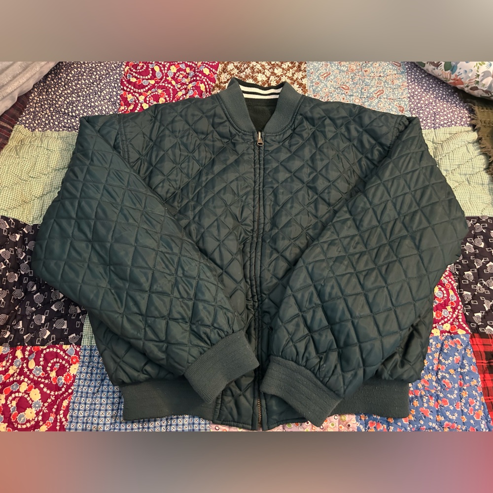 Men's Quilted Jacket - Dark Green